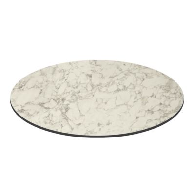 Plateau de table ronde 60 cm 4 places marbre  Oviala
