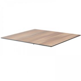 Plateau de table stratifié 70x70 cm chene foncé  Oviala