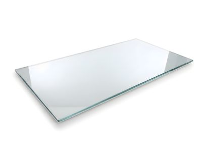Plateau en verre transparent L. 160 cm x l. 80 cm