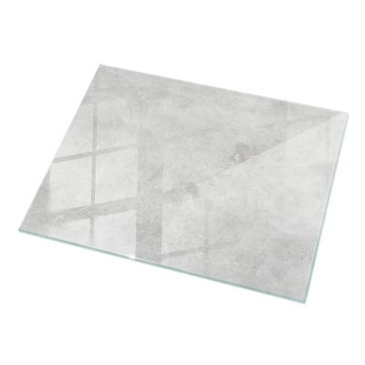 Plateau en verre trempé Tulup 120x80 cm Texture de béton avec fissures