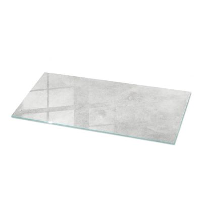Plateau en verre trempé Tulup 125x50 cm Texture de béton avec fissures