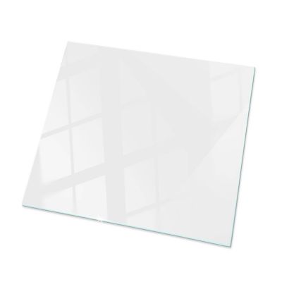 Plateau en verre trempé Tulup 60x60 cm Couleur blanche lisse
