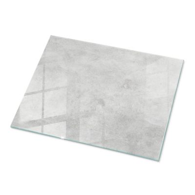 Plateau en verre trempé Tulup 80x60 cm Texture de béton avec fissures