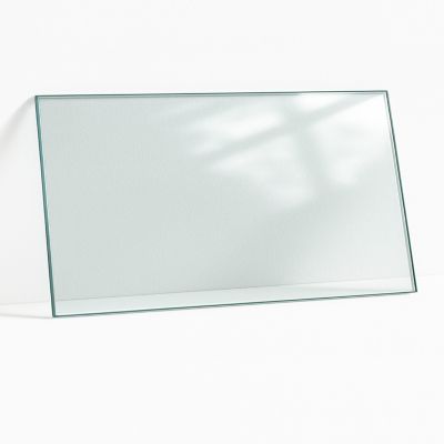 Plateau en verre trempé Tulup rectangulaire Transparent