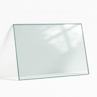 Plateau en verre trempé Tulup rectangulaire Transparent