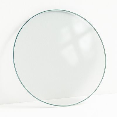 Plateau en verre trempé Tulup rond Transparent