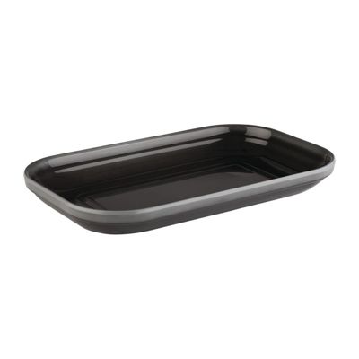 Plateau Gris Emma - APS - Gris - l32.5- L0.1- P36.5- h3- ABS