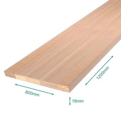Plateau De Bureau En Hêtre Massif LUMBERLAND - 80x120 Cm, Bords Chanfreinés, Style Naturel Et Robuste