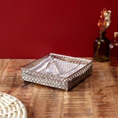 Plateau - Home Deco Factory - Argent - Métal