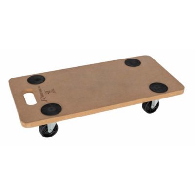 Plateau manutention bois 4 roues 150 kgs