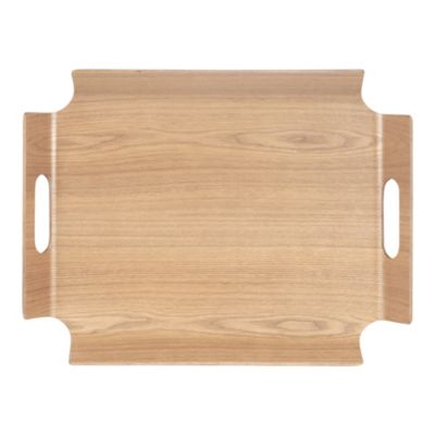 PLATEAU NO ANGLE NATUREL 44.5X33.5 CM en PLAQUAGE de SAULE | Castorama