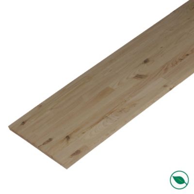 Plateau pin pour etabli maritime massif lamellé collé abouté 1500X650X36 mm