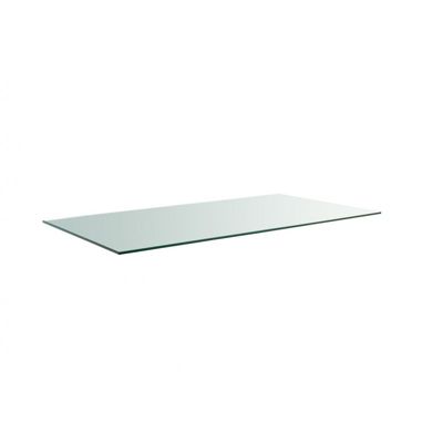 Plateau rectangulaire 120x40 en verre trempé transparent