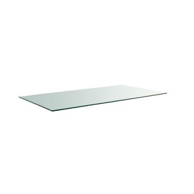 Plateau rectangulaire 120x60 en verre trempé transparent