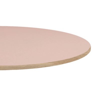 Plateau rond 120cm couleur rose bourbon - Restootab