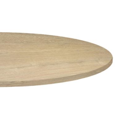 Plateau rond 80 decor chene dolomite - Restootab