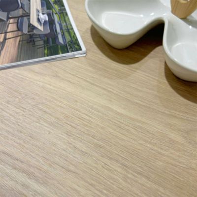 Plateau rond 80 decor chene dolomite - Restootab