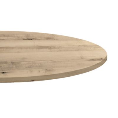 Plateau rond 90cm decor erable kanaka - Restootab