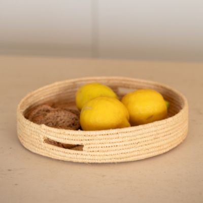 Plateau Rond En Osier De Coton,Grand Panier Pour Panier - Buy Panier
