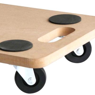 Plateau roulant manutention 58x29 cm charge 150 kg avec roulettes pivotantes