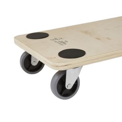 Plateau roulant rectangulaire Diall TR01 peuplier charge max 200 kg