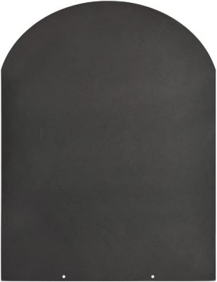 Plateforme de protection de sol en acier 90x80 pour poêles à bois et à granulés