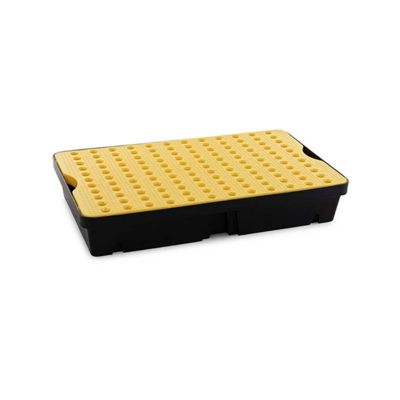 Plateforme de rétention 60 litres - Charge max 200 kg - Dim 1000 x 600 x 175mm - ST1-60-YE-BK