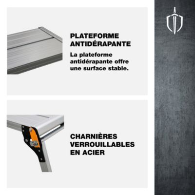 Plateforme de travail 300 x 600mm aluminium Magnusson
