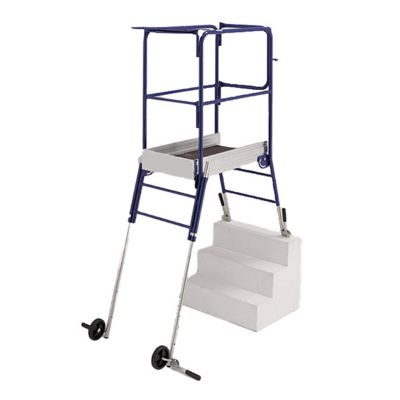 Plateforme pour escalier 3 marches - Hauteur travail max 2.52 à 3.48m - HELIS
