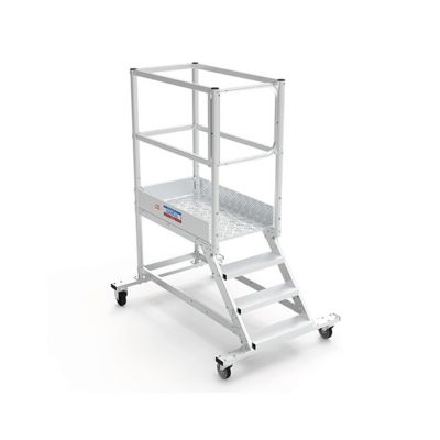 Plateforme roulante 3 marches - Hauteur max. de travail 2.60m - PTF103PT-P