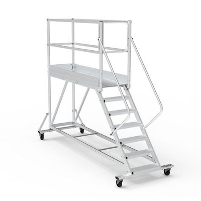 Plateforme roulante 9 marches - Hauteur max. de travail 3.80m - PTF209PT-P