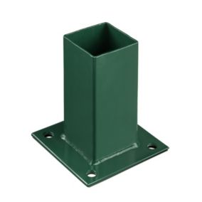 Platine de fixation 60 x 60 mm pour portillon grillagé Vert