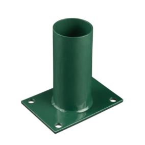 Platine de fixation diamètre 60 mm pour portillon grillagé Vert