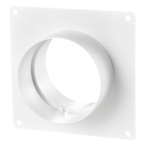 Platine de raccordement mural PVC blanc RVP BLAUPLAST - Diamètre (mm) 100