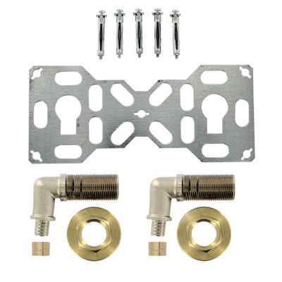 Kit fixation robinetterie entraxe 150 pour tube PER à glissement