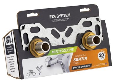 Platine double cloison multicouche à sertir Ø20 mm Noyon et Thielbault