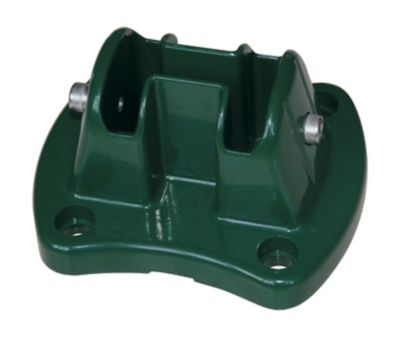 Platine pour poteau à encoche Blooma verte