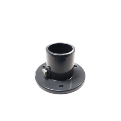 Platine pour poteau de grillage ⌀ 3 x P.12 cm gris
