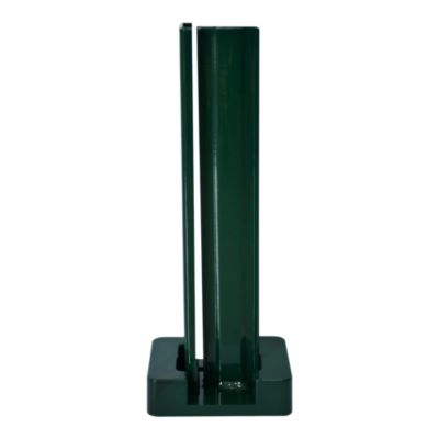 Platine verte en acier pour poteau à encoche Blooma