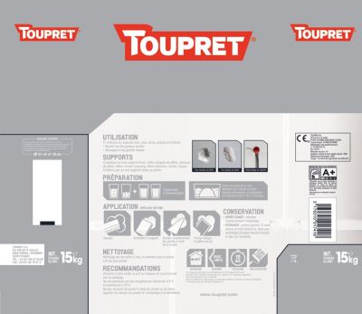 Plâtre de Paris super fin 15 kg Toupret