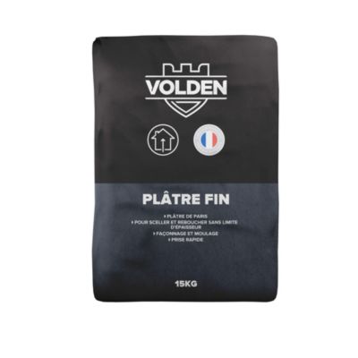 Platre fin prise rapide sac 15Kg Volden