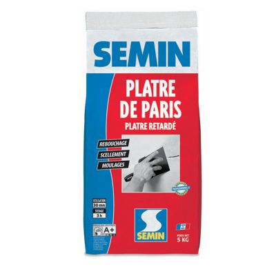 Plâtre retardé intérieur Plâtre de Paris 5 kg