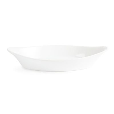 Plats ovales à oreilles blancs Olympia 49 x 262 x 141 mm - Boite de 6