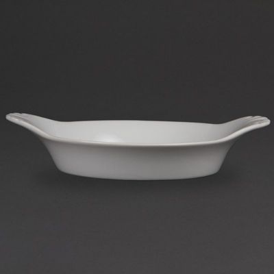 Plats ronds à oreilles blancs Olympia 47 x 220 x 177 mm - Boite de 6
