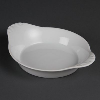 Plats ronds à oreilles blancs Olympia 47 x 220 x 177 mm - Boite de 6