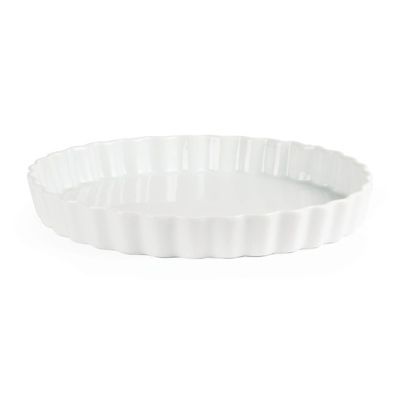 Plats à tarte blancs Olympia 297 mm - Boite de 6