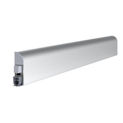 Plinthe acoustique thermique automatique en applique 1030mm Argent façon inox 1030mm