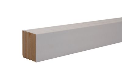 Sockelleiste Jena MDF 19 x 80 x 2500 mm Weiß Fußleiste by PROVISTON