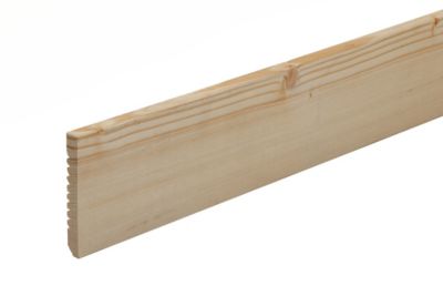 Plinthe arêtes vives sapin 240 x 9,5 cm, ép.13 mm