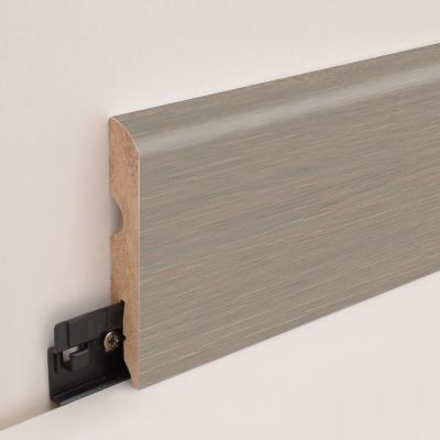 Plinthe arrondie MDF décor 9 chêne gris GoodHome 220 x 8 cm, ép.13 mm